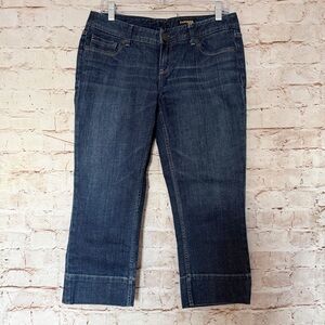 Express vintage cropped low rise jeans